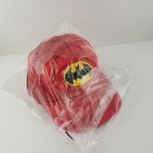 Vintage Batman Nylon Trucker Hat Adjustable Red